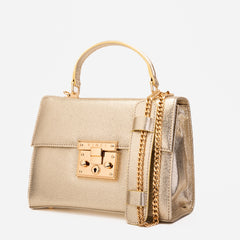The Ege Gold Leather Handbag All New