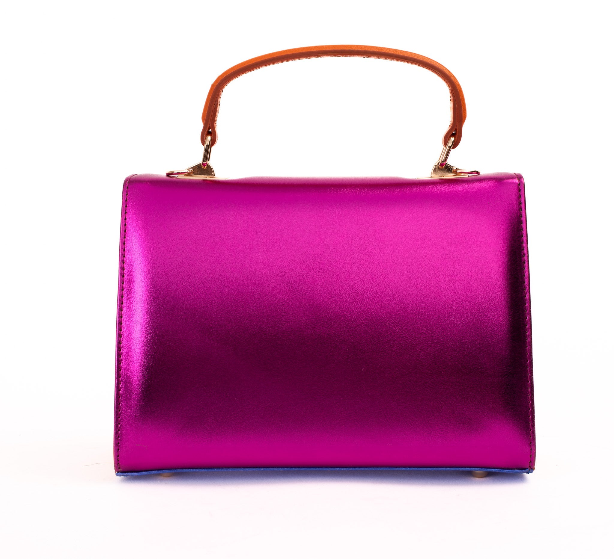 The Duffryn Fuschia Leather Handbag Universal Fit
