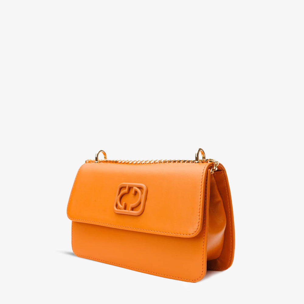 The Maneadero Orange Leather Handbag Fine Craftsmanship