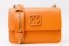 The Maneadero Orange Leather Handbag Fine Craftsmanship