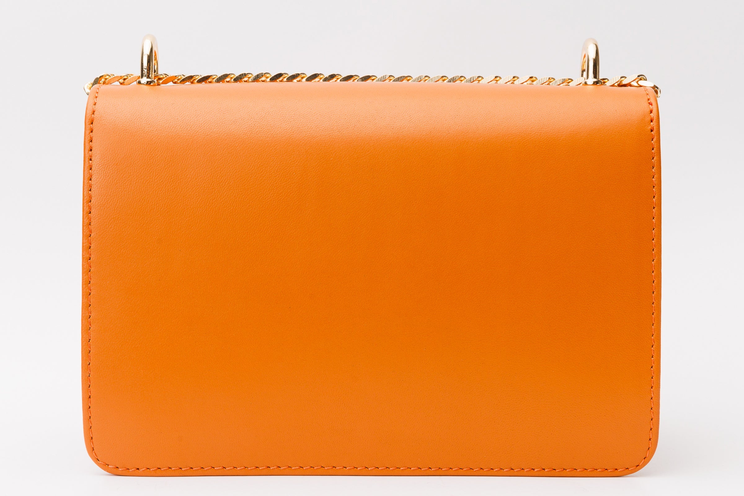 The Maneadero Orange Leather Handbag Fine Craftsmanship
