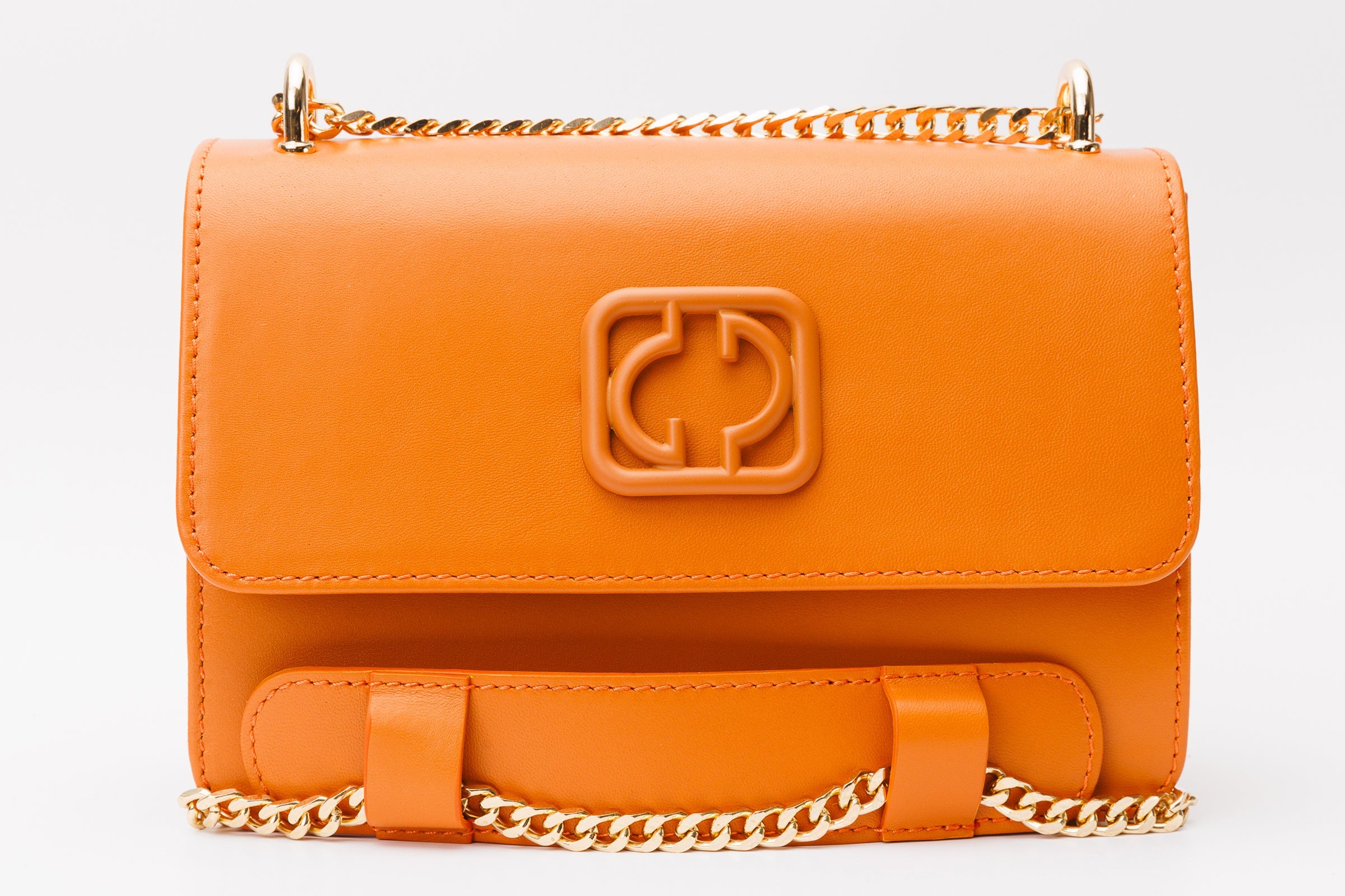 The Maneadero Orange Leather Handbag Fine Craftsmanship