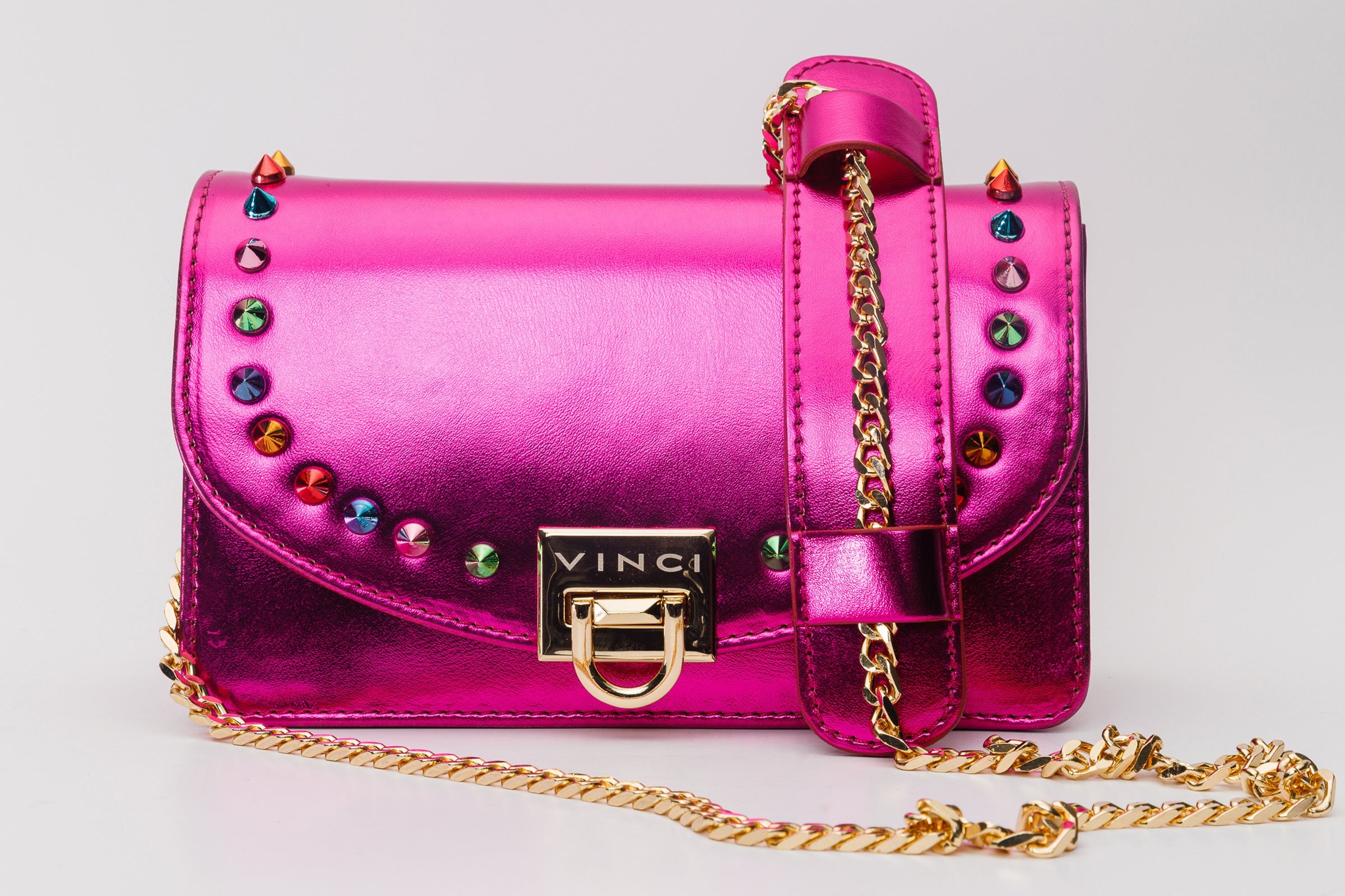 The Caris Fuchsia Leather Handbag Fine Craftsmanship