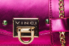 The Caris Fuchsia Leather Handbag Fine Craftsmanship