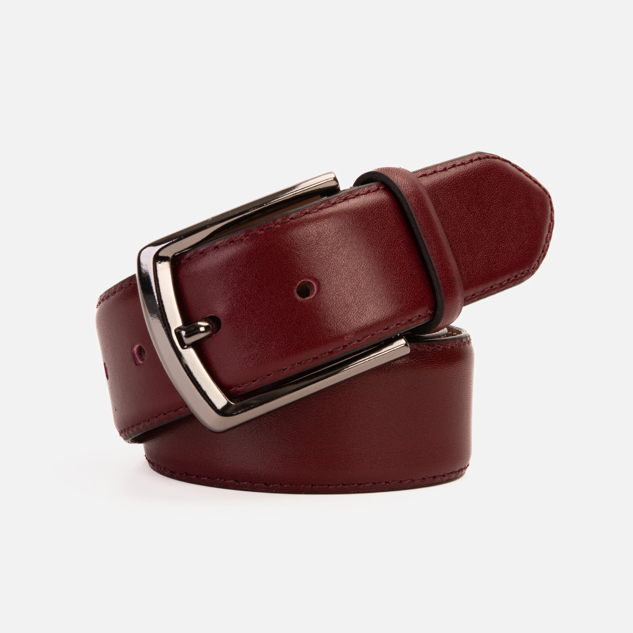 The Royal Hand Craft Burgundy Leather Belt Exclusive Style
