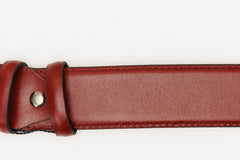 The Royal Hand Craft Burgundy Leather Belt Exclusive Style