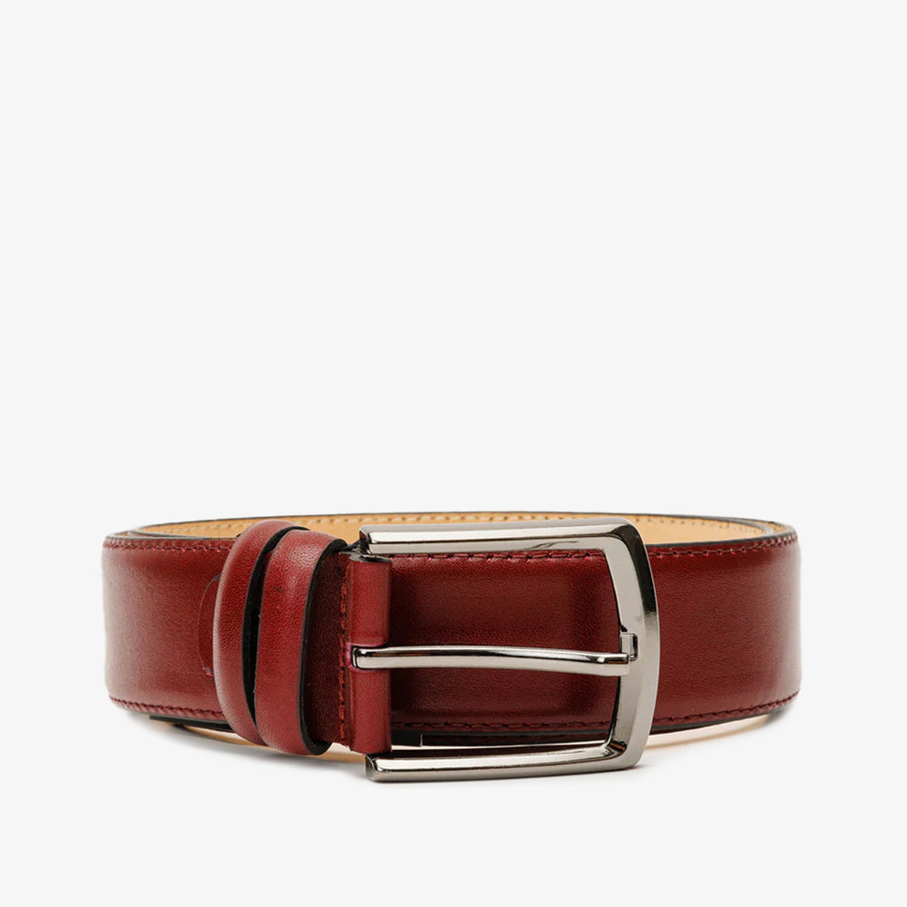 The Royal Hand Craft Burgundy Leather Belt Exclusive Style