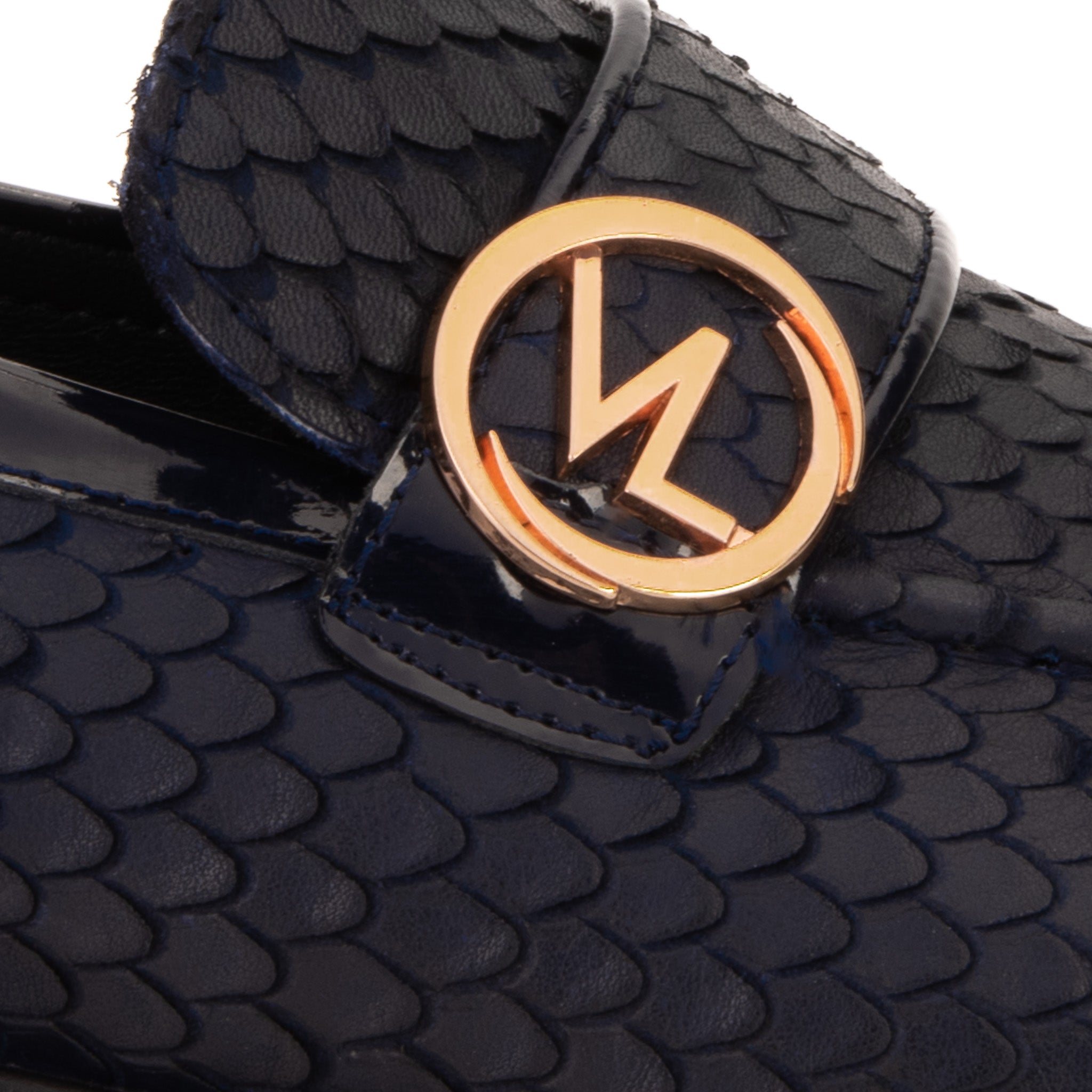 The Monarch Navy Blue Leather Dress Shoe Fine Craftsmanship