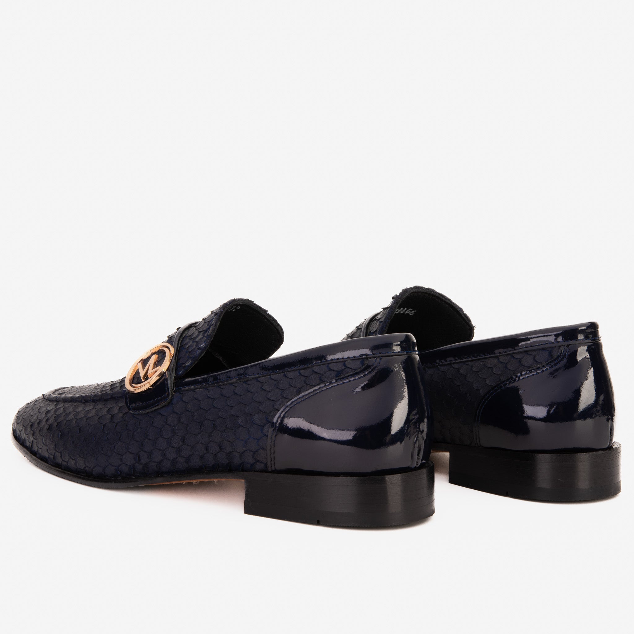 The Monarch Navy Blue Leather Dress Shoe Fine Craftsmanship