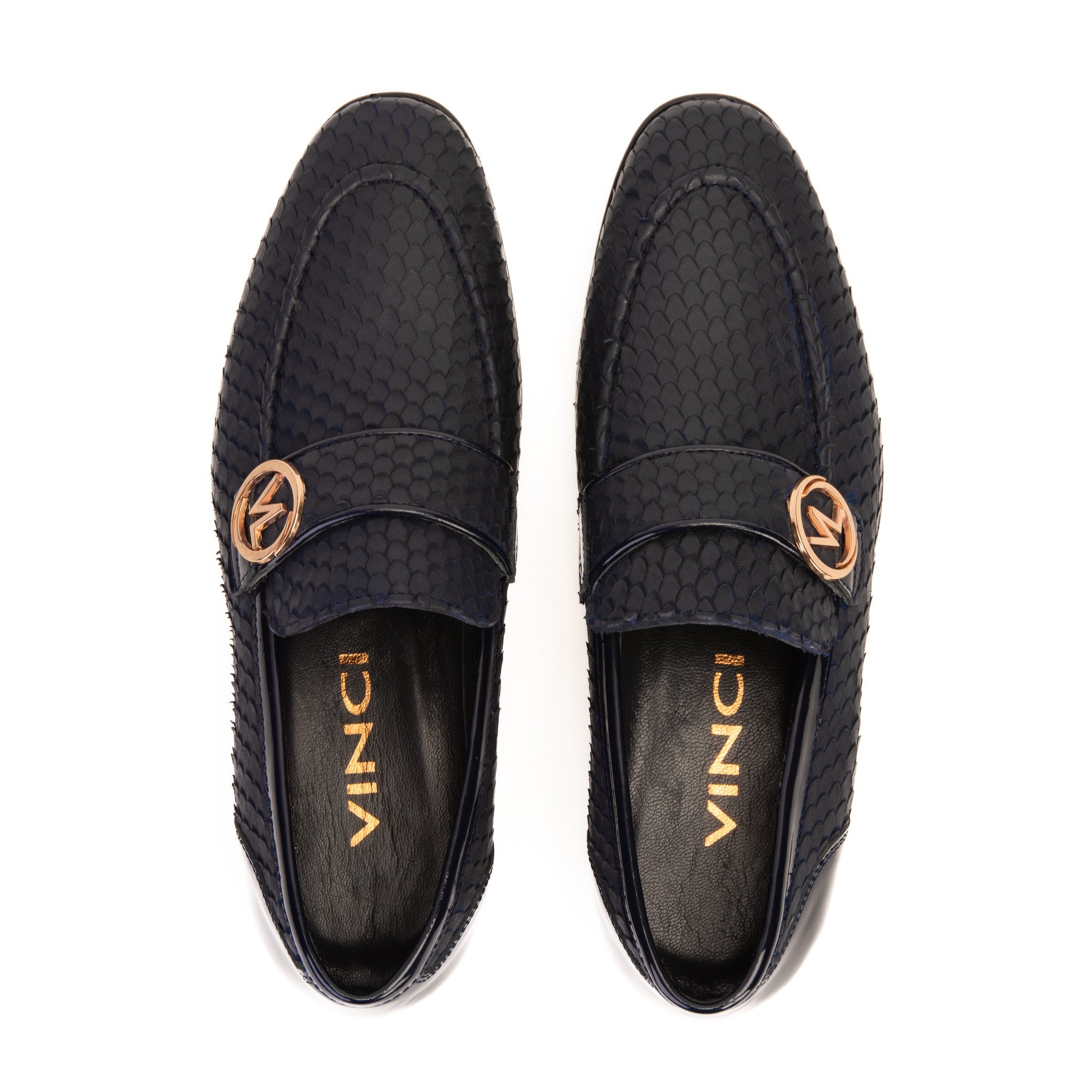 The Monarch Navy Blue Leather Dress Shoe Fine Craftsmanship