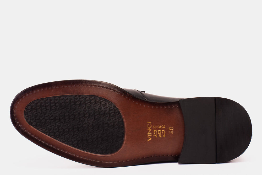 Amsterdam Black Bit Loafer Shoe On Sale
