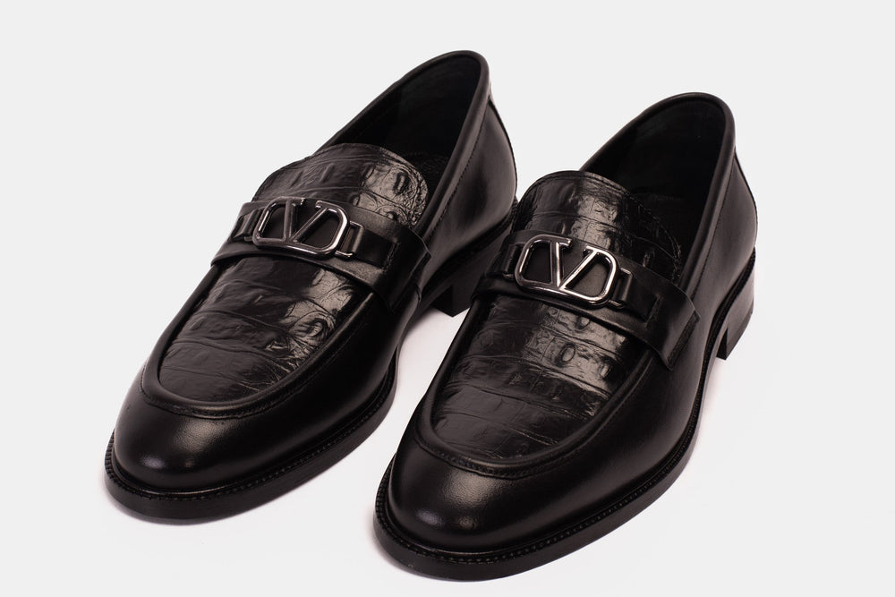 Amsterdam Black Bit Loafer Shoe On Sale