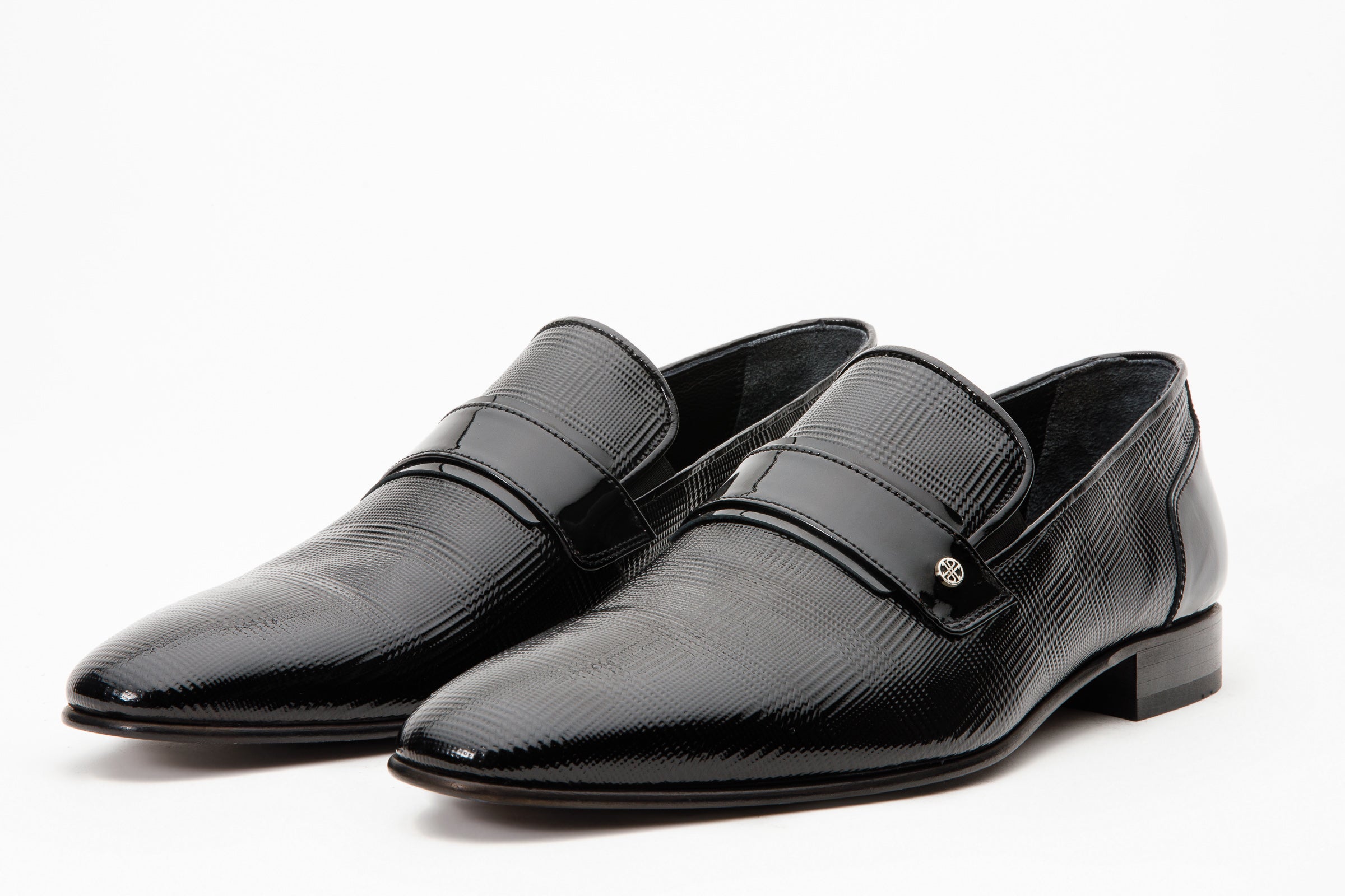 The Warsaw Shoe Black Leather Bit Loafer On Sale