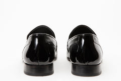 The Warsaw Shoe Black Leather Bit Loafer On Sale