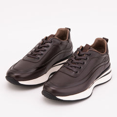 The Modena Brown Leather Sneaker Universal Fit