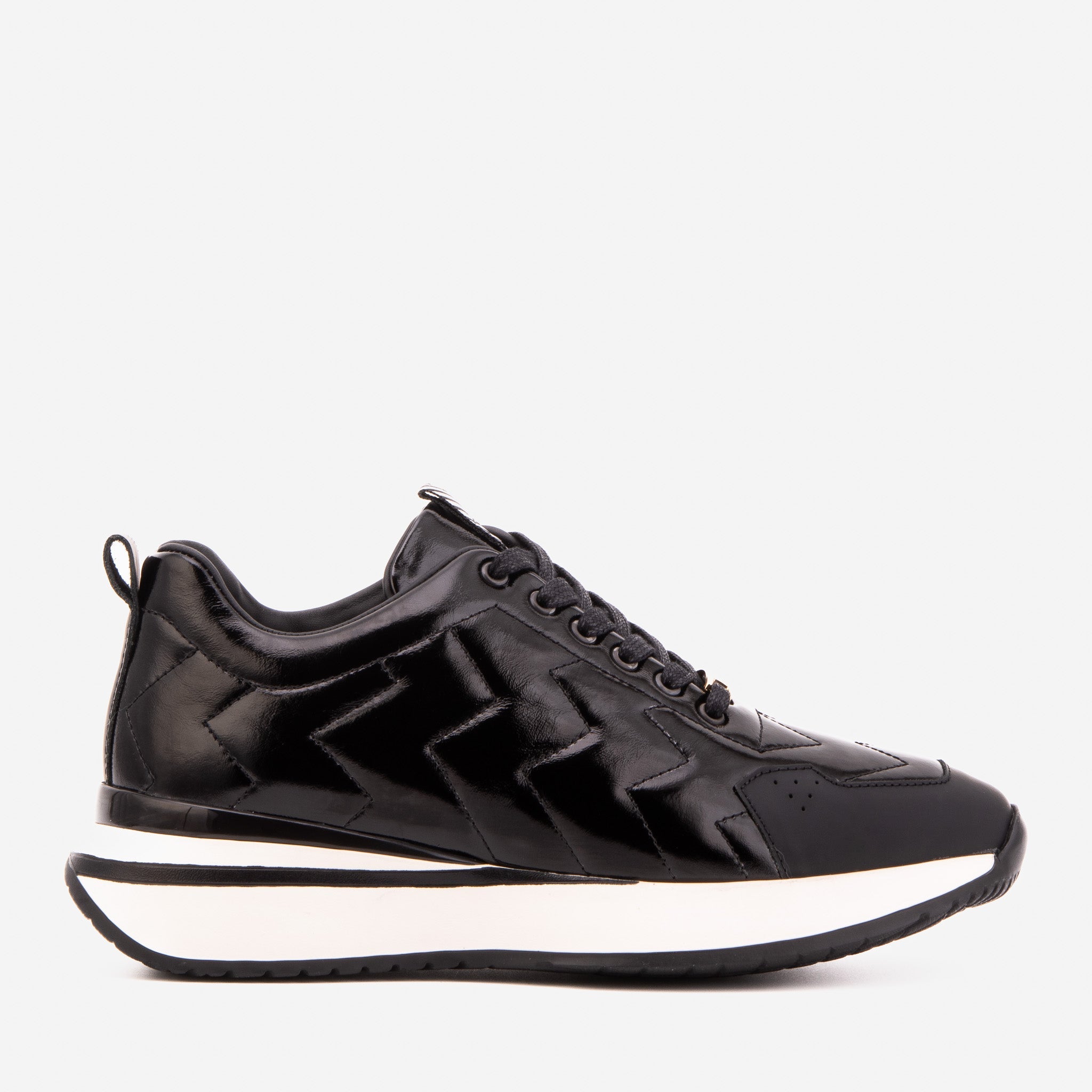 The Veneto Black Leather Sneaker Fine Craftsmanship