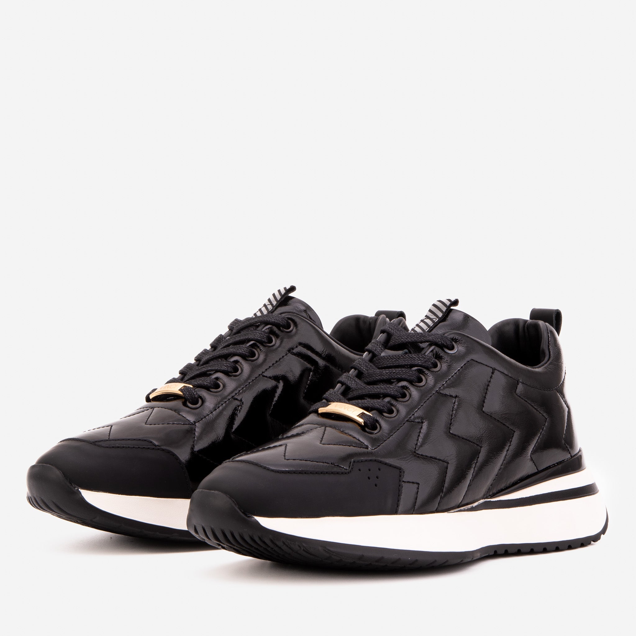The Veneto Black Leather Sneaker Fine Craftsmanship