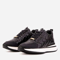 The Veneto Black Leather Sneaker Fine Craftsmanship