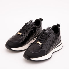 The Veneto Black Leather Sneaker Fine Craftsmanship