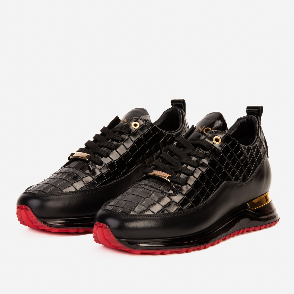 The Marseille Black Leather Sneaker On Sale