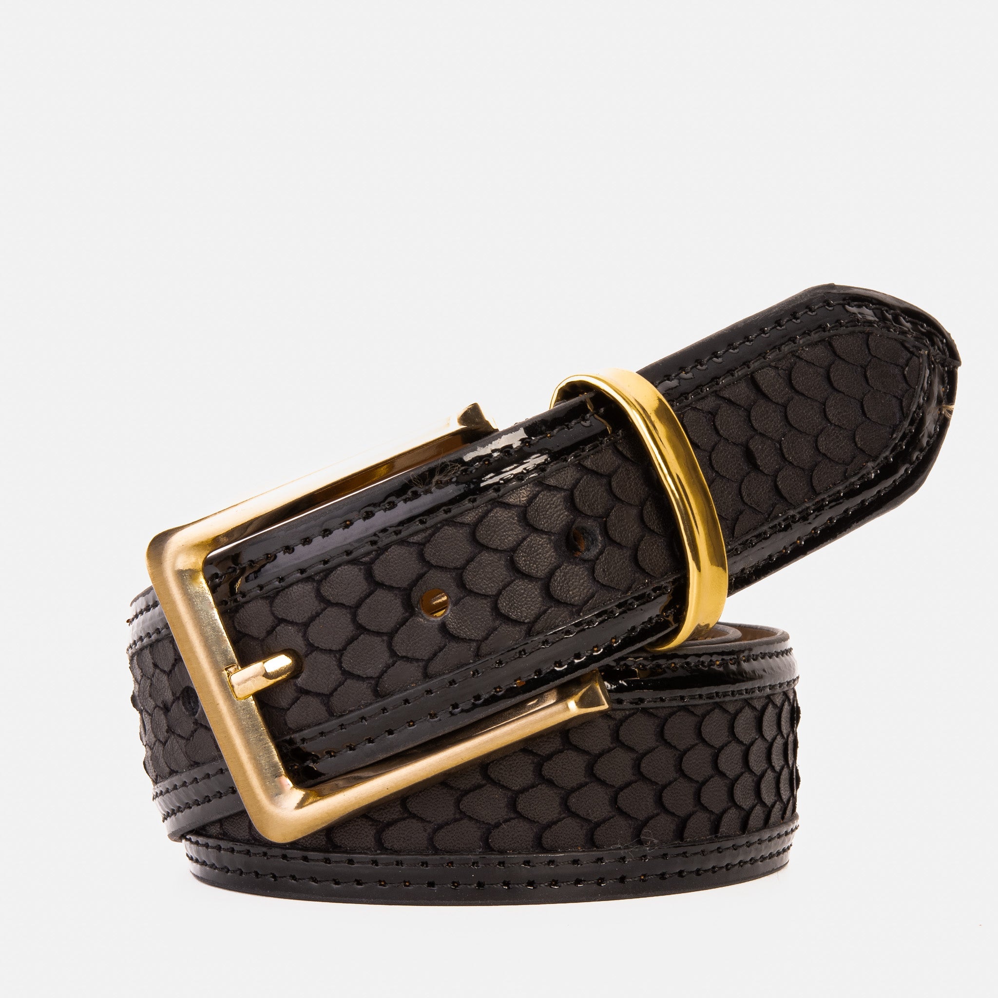The Monarch Black Leather Belt All New
