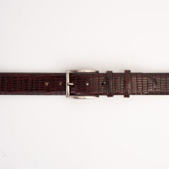 The Empire Burgundy Leather Belt Fine Craftsmanship