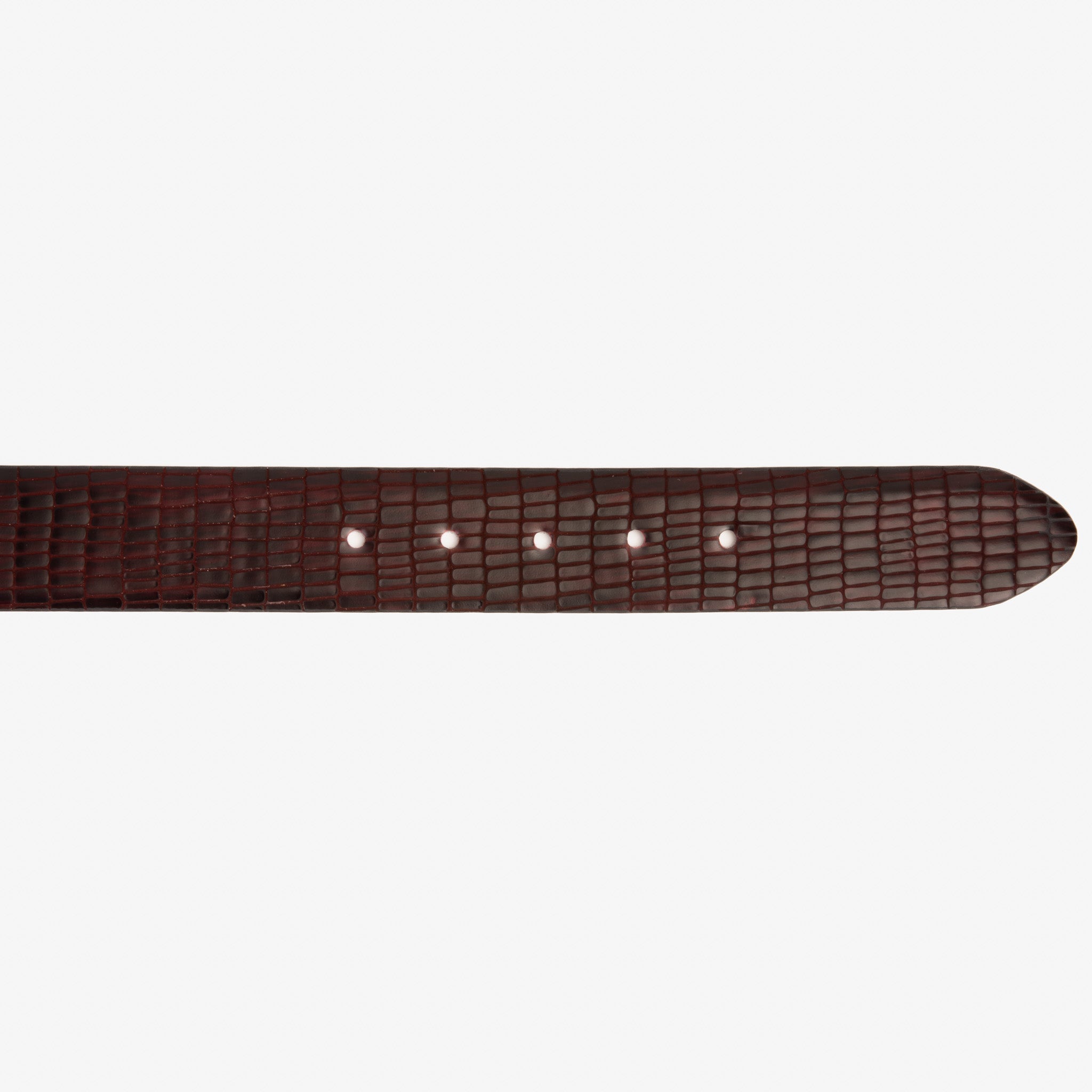 The Empire Burgundy Leather Belt Fine Craftsmanship