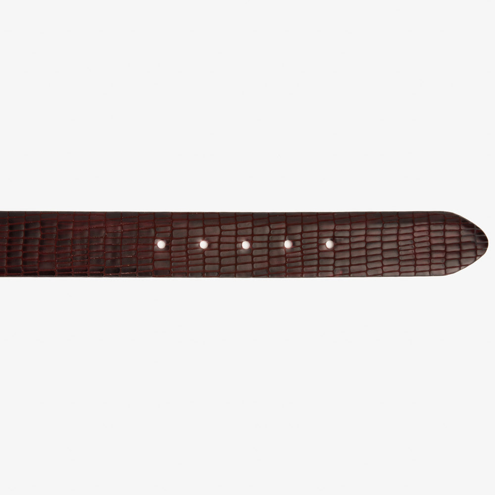 The Empire Burgundy Leather Belt Fine Craftsmanship