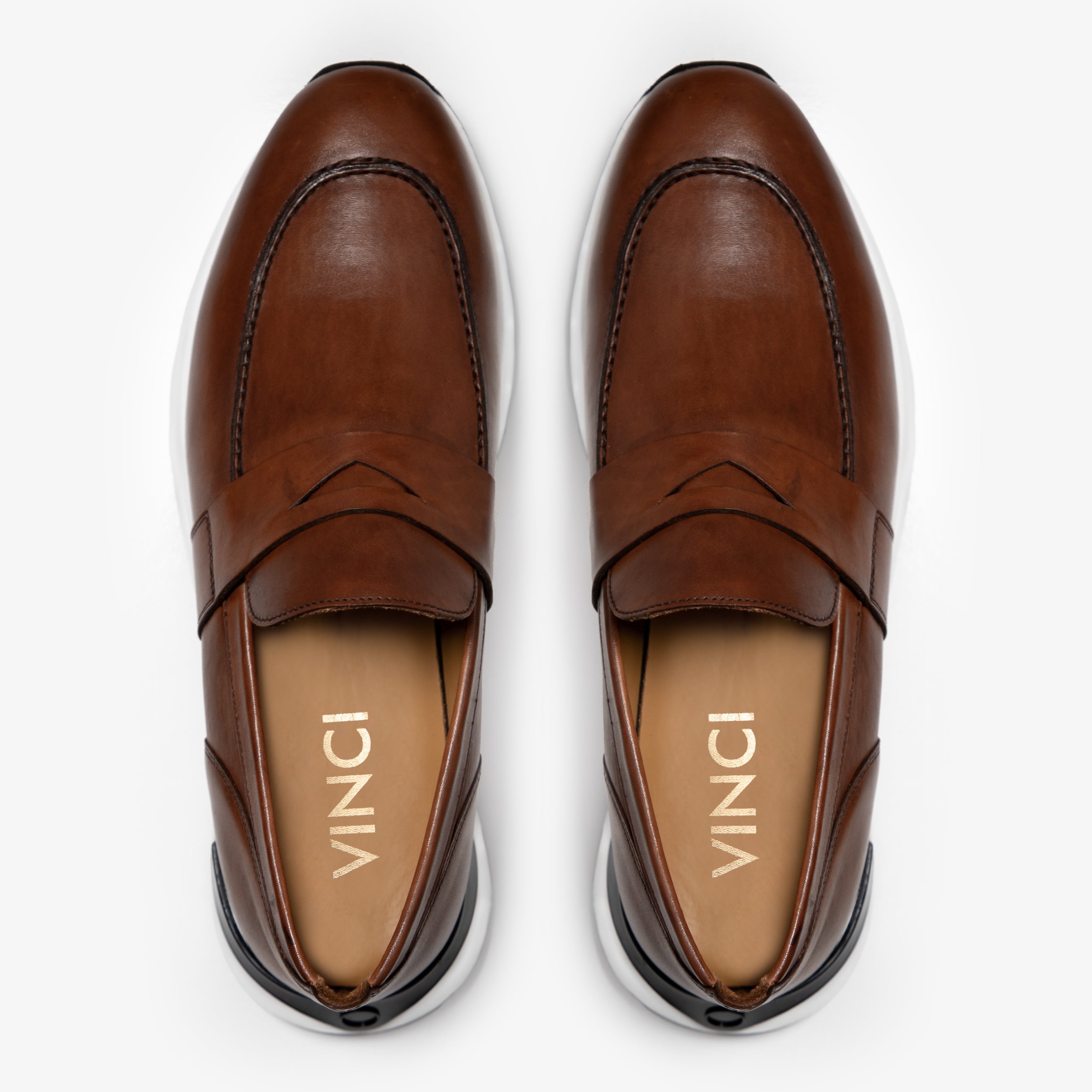 The Lara Tan Leather Sneaker Fine Craftsmanship