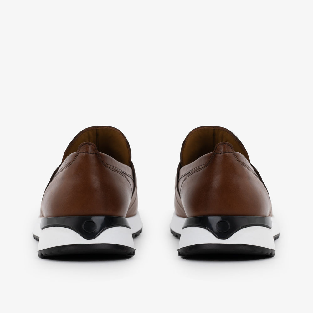 The Lara Tan Leather Sneaker Fine Craftsmanship
