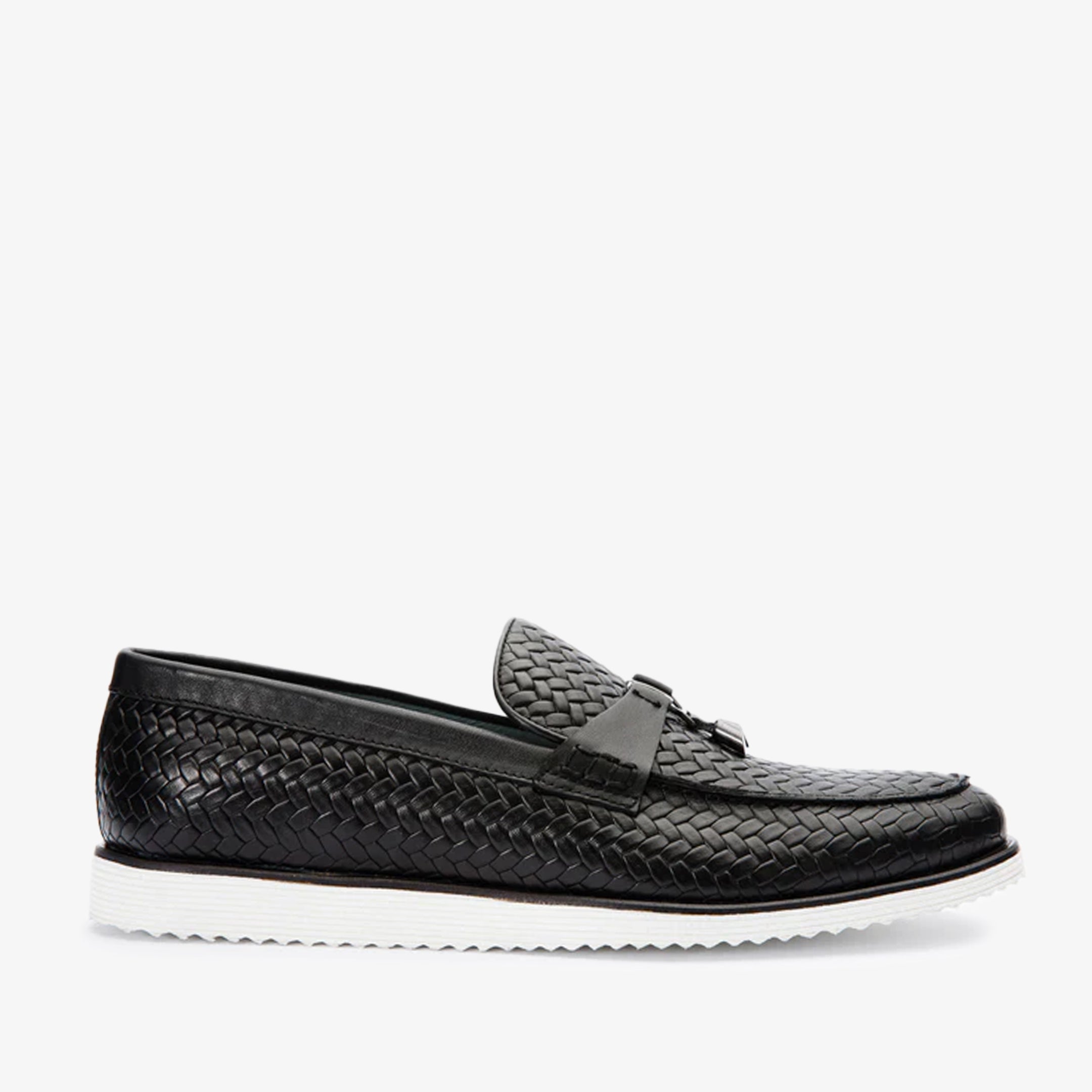 The Sperry Black Leather Tassel Loafer Shoe On Sale