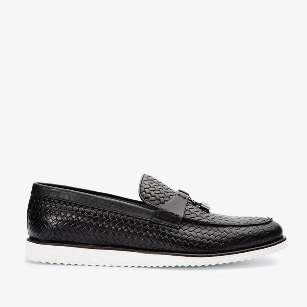 The Sperry Black Leather Tassel Loafer Shoe On Sale