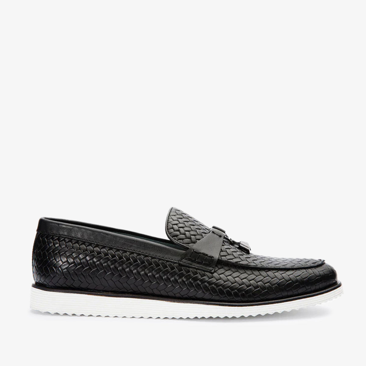 The Sperry Black Leather Tassel Loafer Shoe On Sale