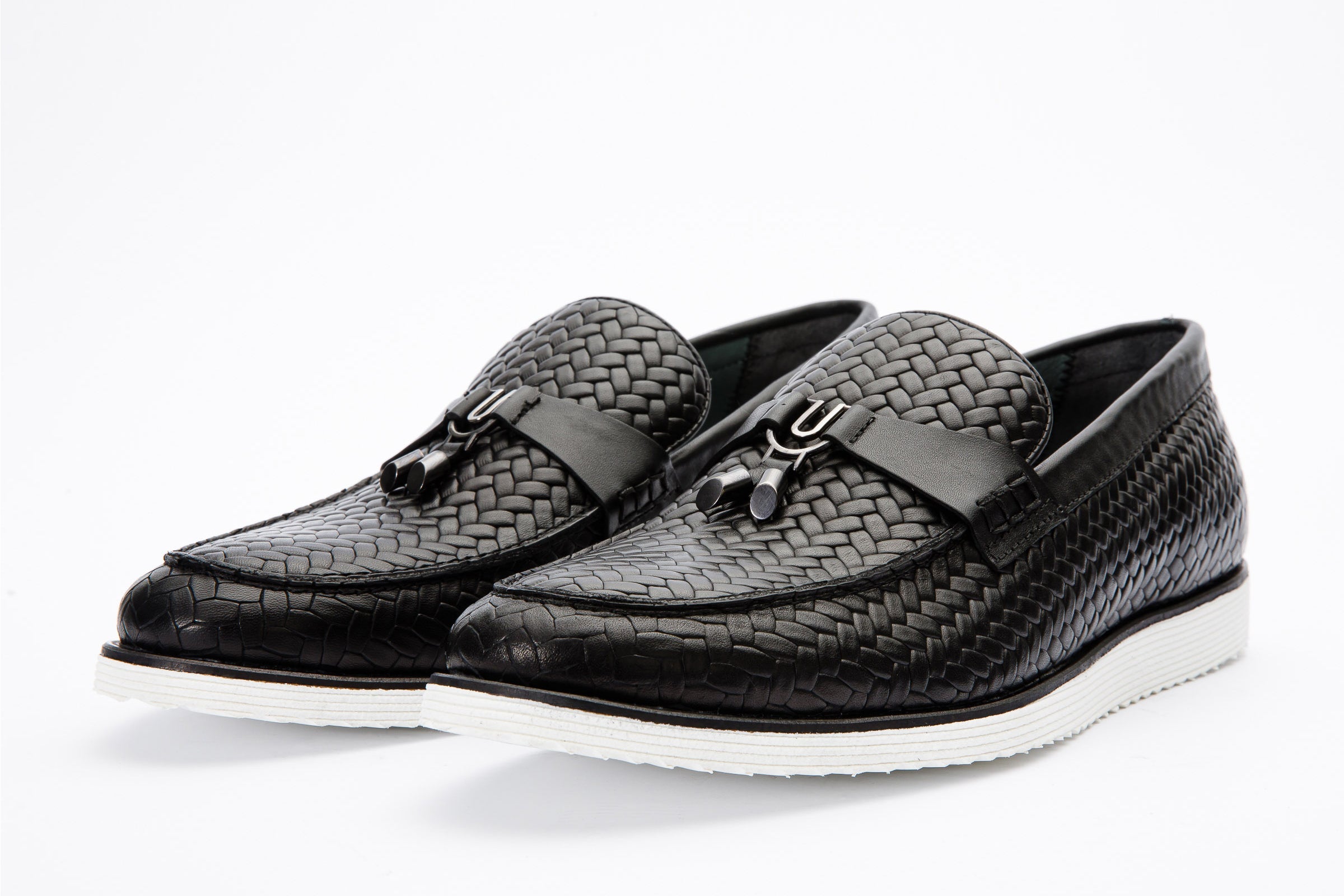 The Sperry Black Leather Tassel Loafer Shoe On Sale