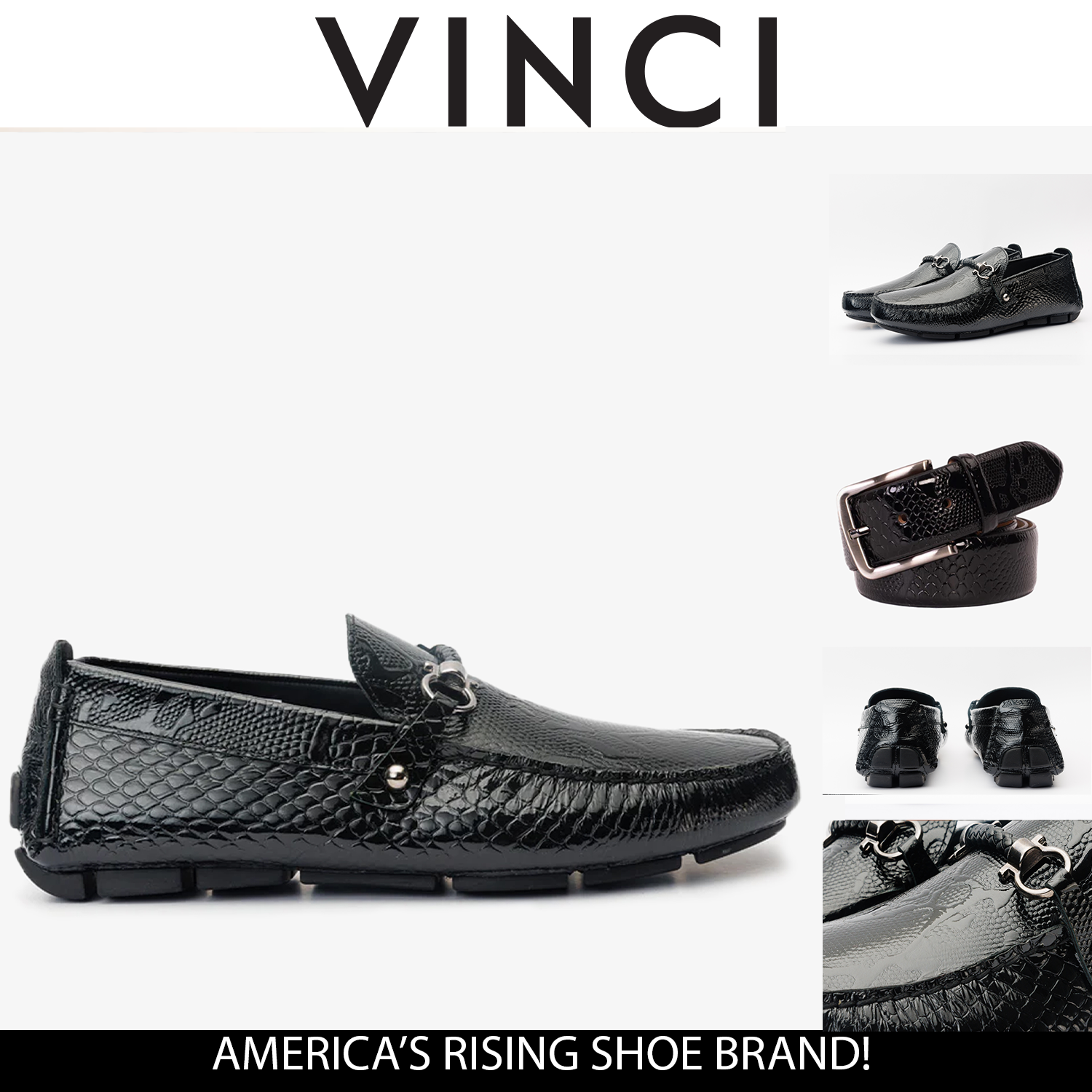 The Bologna Black Leather Bit Drive Loafer Shoe For Sale