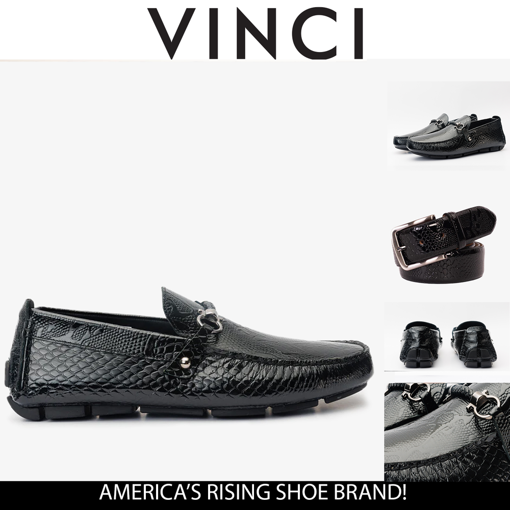 The Bologna Black Leather Bit Drive Loafer Shoe For Sale