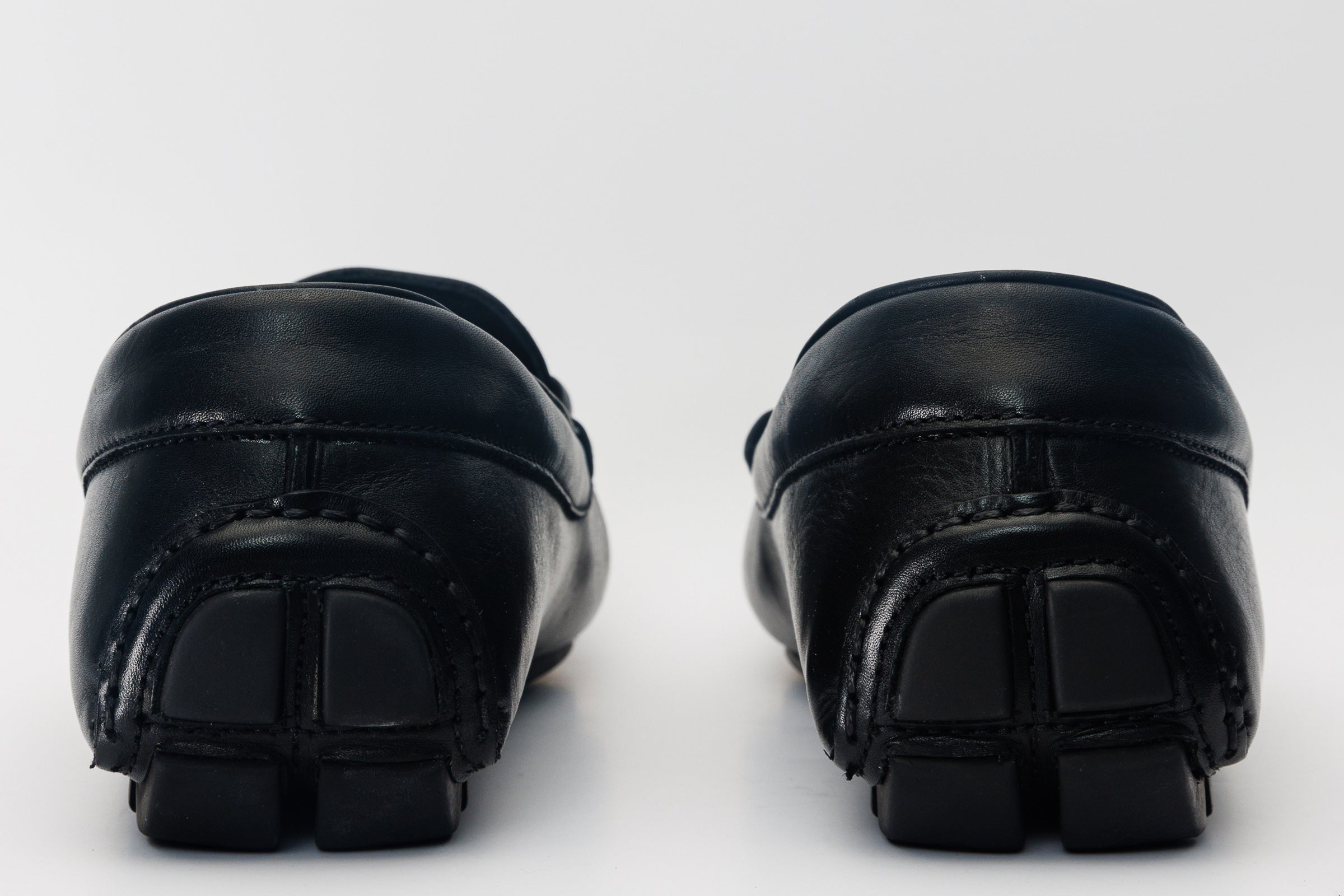 Pavia Black Leather Bit Drive Loafer Shoe Fine Craftsmanship