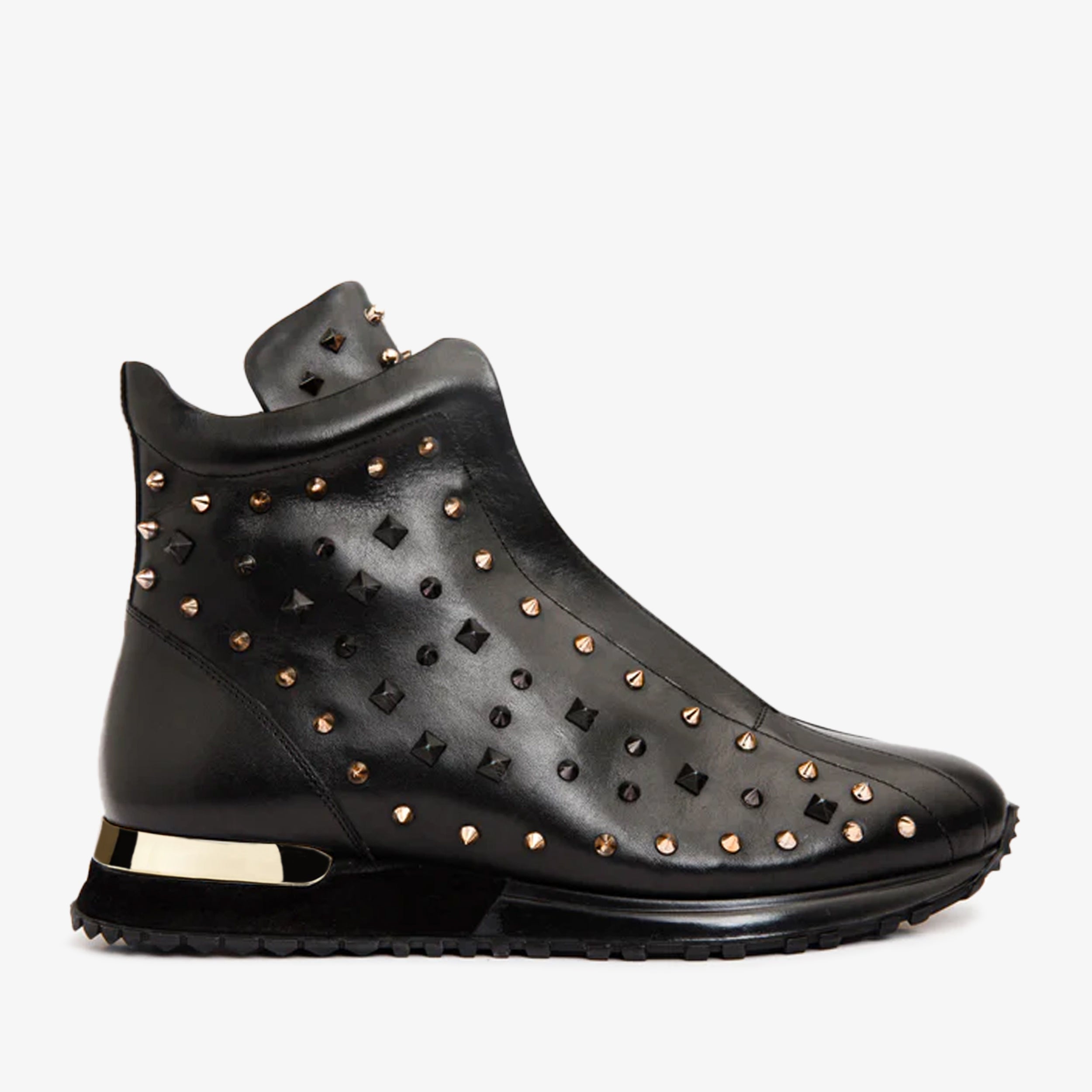 The Infanta High-Top Black Spike Leather Sneaker Limited Edition Exclusive Style