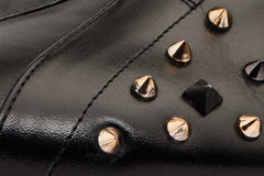 The Infanta High-Top Black Spike Leather Sneaker Limited Edition Exclusive Style
