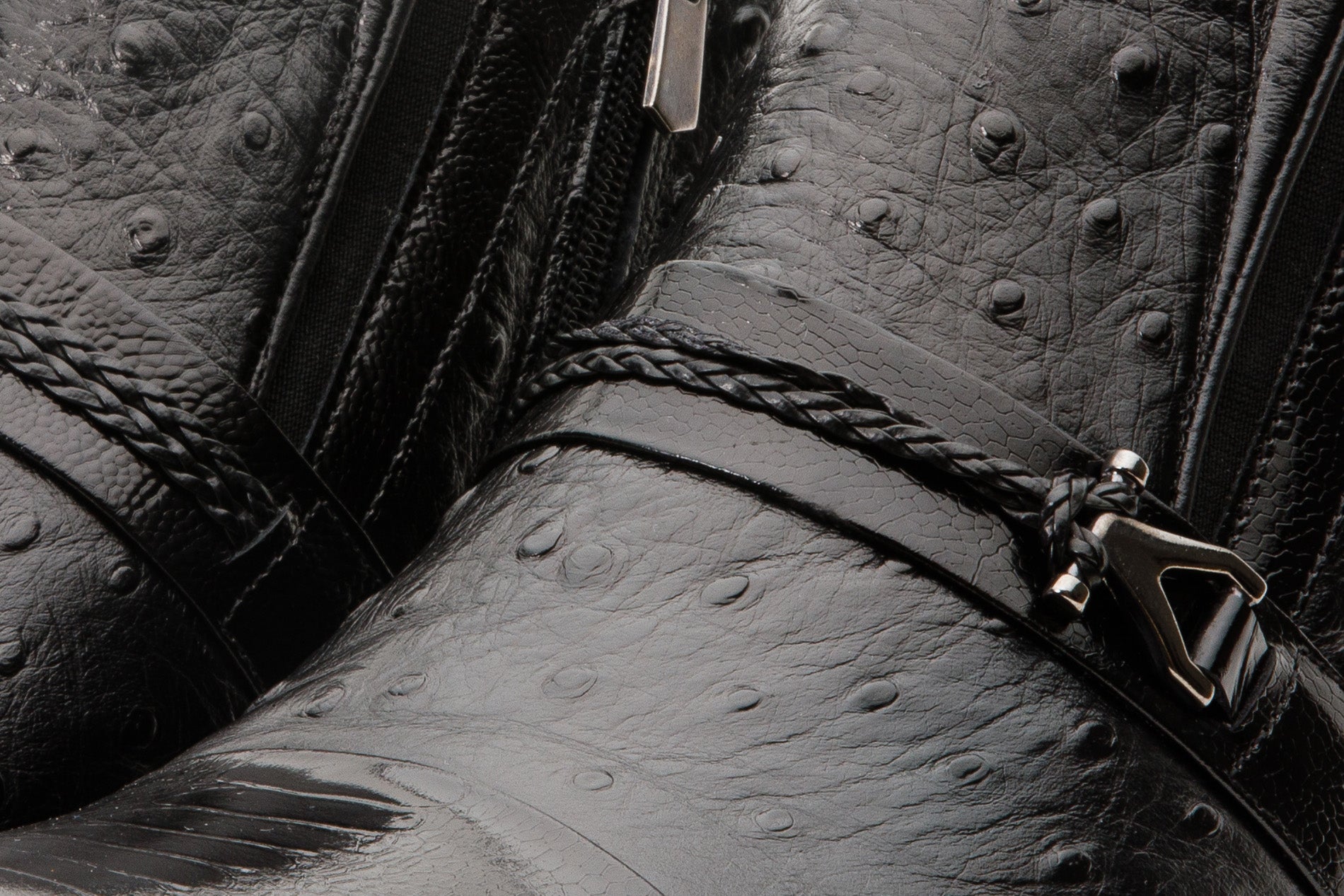 The Dallas Black Leather Bit Ankle Zip-Up Dress Boot For Sale