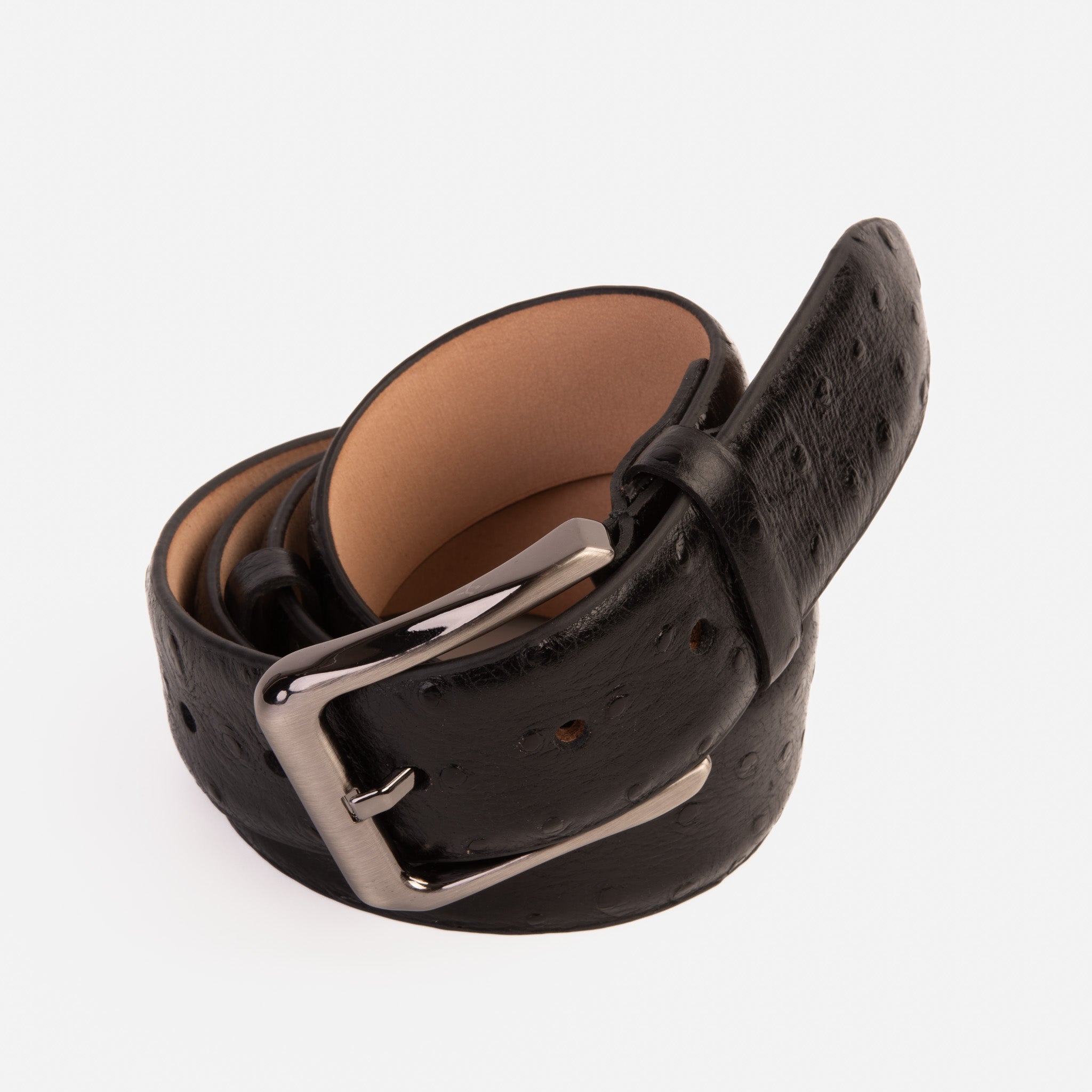 The Johannesburg Black Leather Belt All New