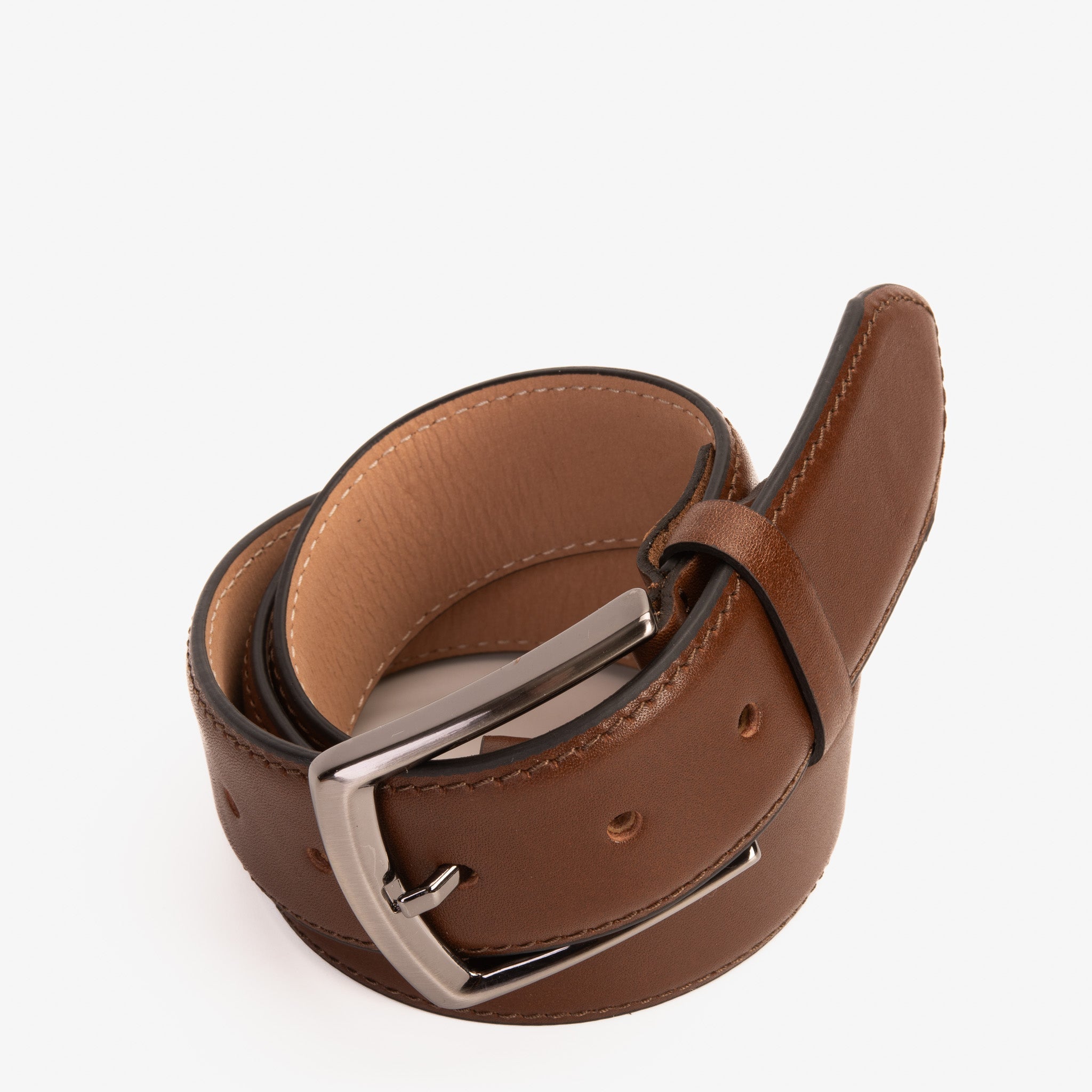 The Bogota Brown Calfskin Belt Exclusive Style