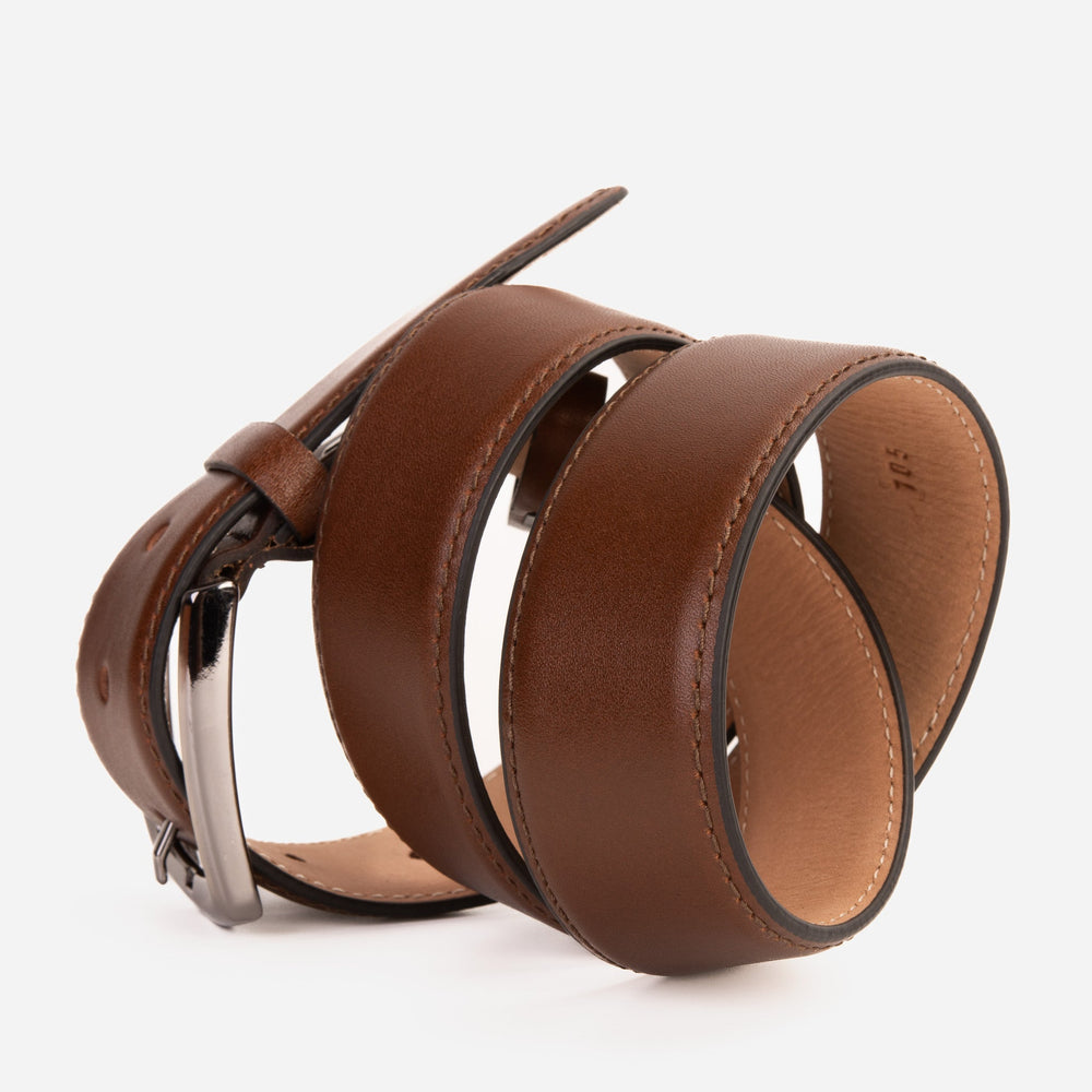 The Bogota Brown Calfskin Belt Exclusive Style