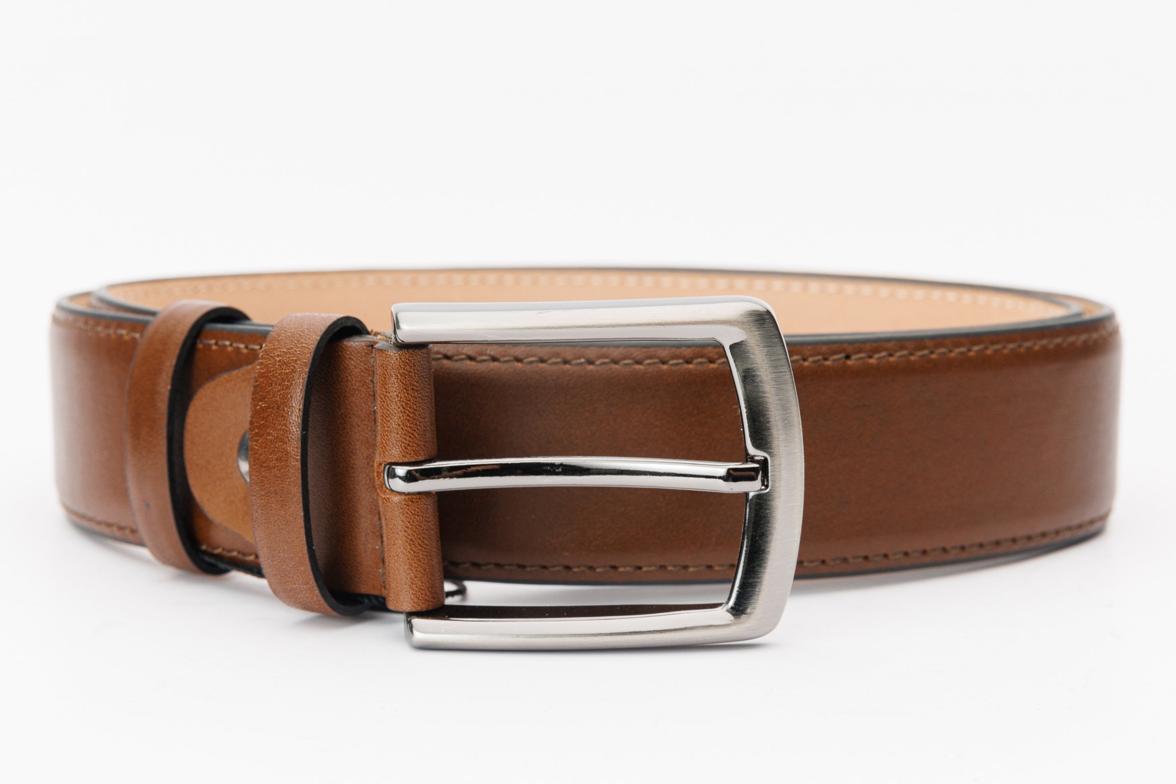The Bogota Brown Calfskin Belt Exclusive Style