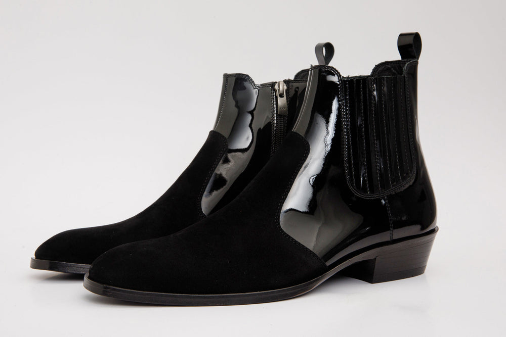 The Sorhag Black Suede Leather Dress Boot All New