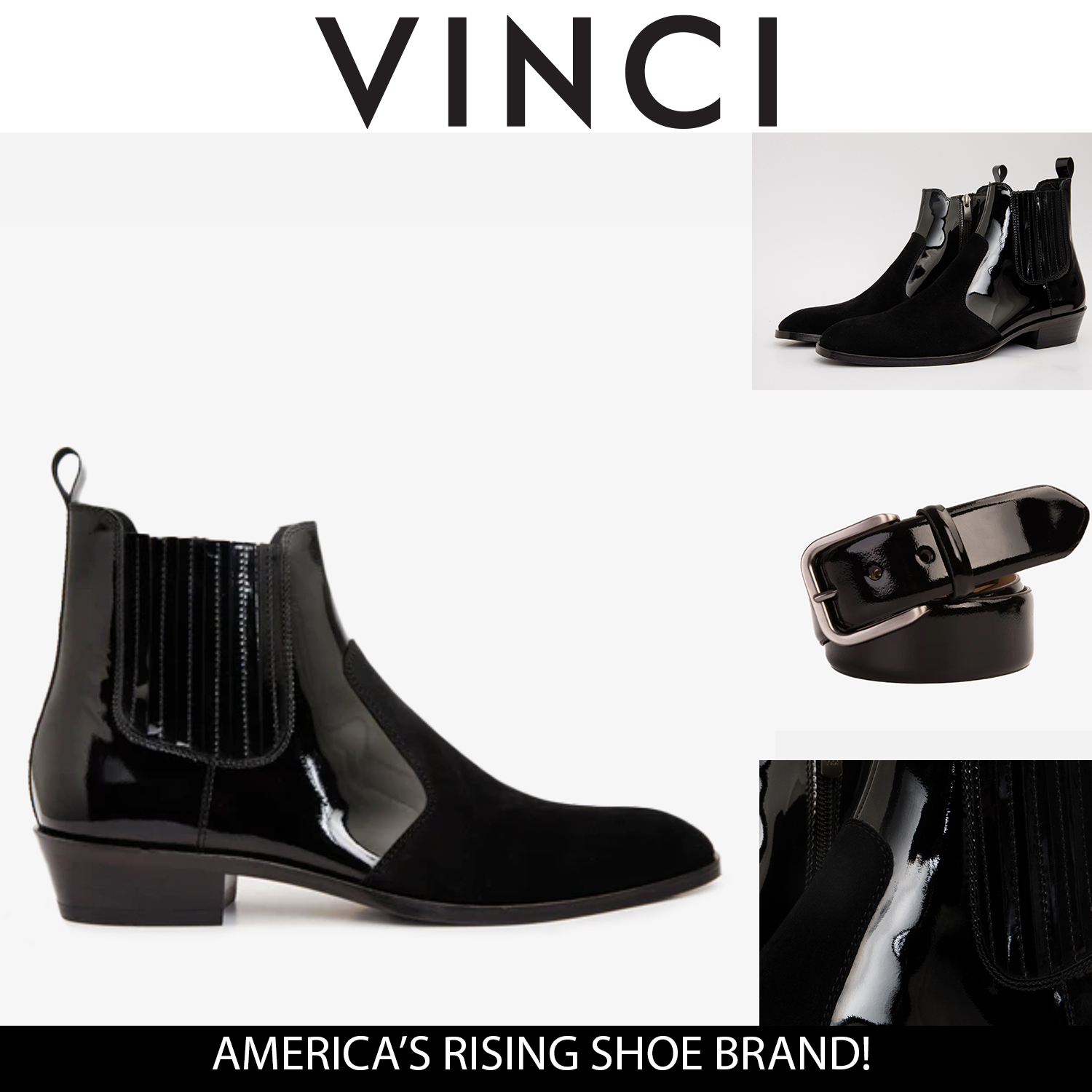 The Sorhag Black Suede Leather Dress Boot All New