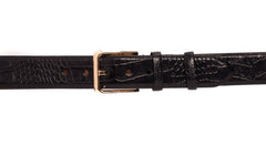 The Monaco Black Leather Belt Universal Fit