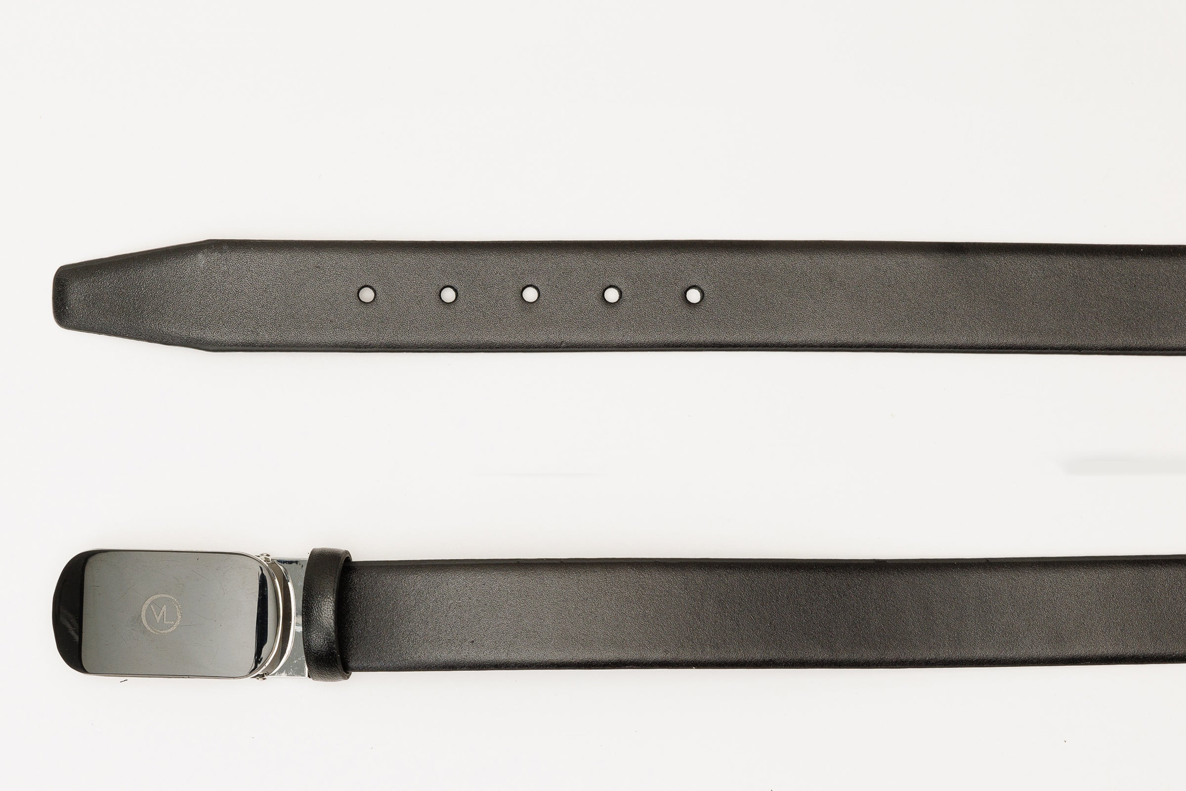 The Marzano Black Color Calfskin  Belt Fine Craftsmanship