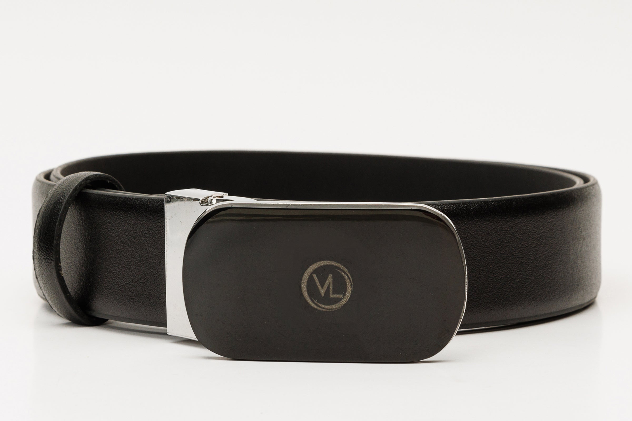The Marzano Black Color Calfskin  Belt Fine Craftsmanship