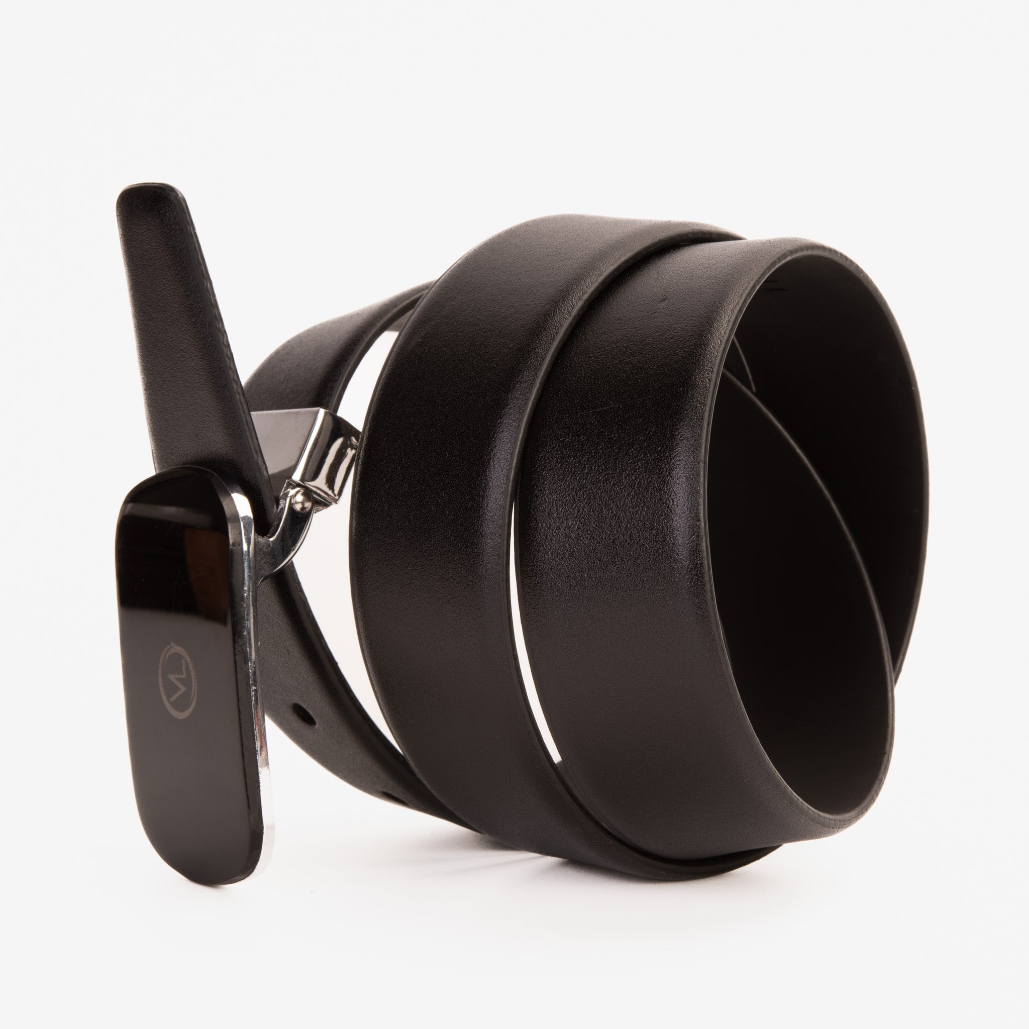 The Marzano Black Color Calfskin  Belt Fine Craftsmanship